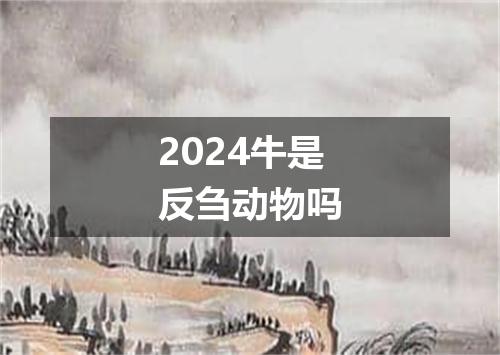 2024牛是反刍动物吗