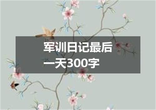 军训日记最后一天300字