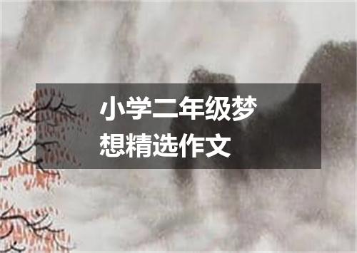 小学二年级梦想精选作文