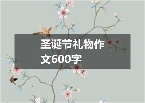圣诞节礼物作文600字