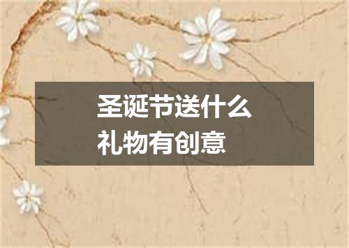 圣诞节送什么礼物有创意
