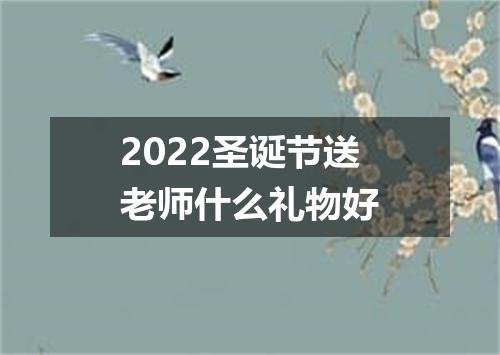 2022圣诞节送老师什么礼物好