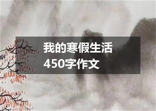 我的寒假生活450字作文