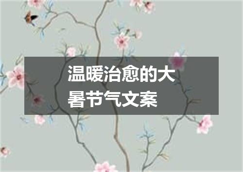 温暖治愈的大暑节气文案