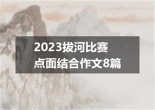 2023拔河比赛点面结合作文8篇