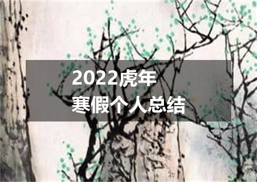 2022虎年寒假个人总结