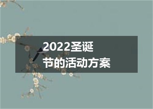 2022圣诞节的活动方案