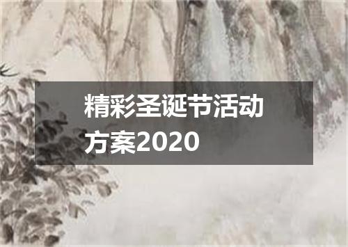 精彩圣诞节活动方案2020