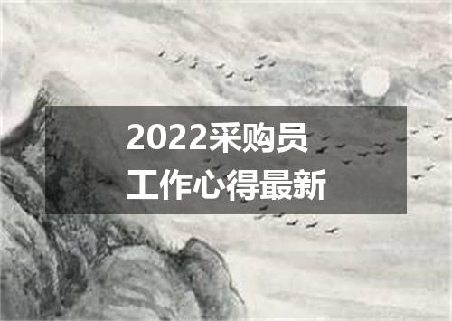 2022采购员工作心得最新