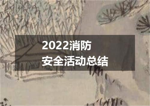 2022消防安全活动总结