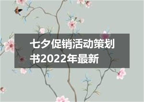 七夕促销活动策划书2022年最新