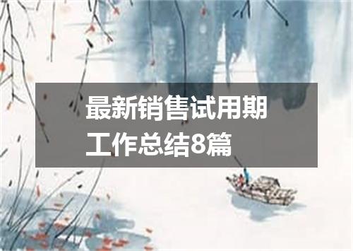 最新销售试用期工作总结8篇