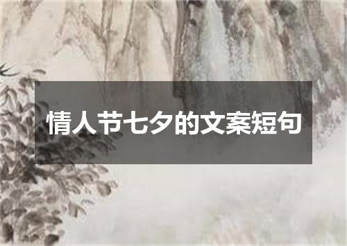 情人节七夕的文案短句