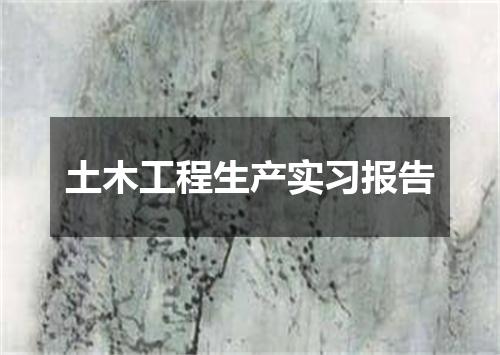 土木工程生产实习报告