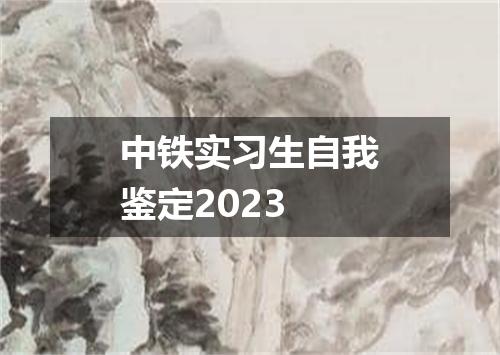 中铁实习生自我鉴定2023