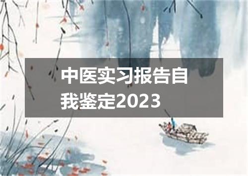 中医实习报告自我鉴定2023