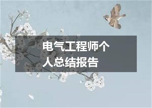 电气工程师个人总结报告