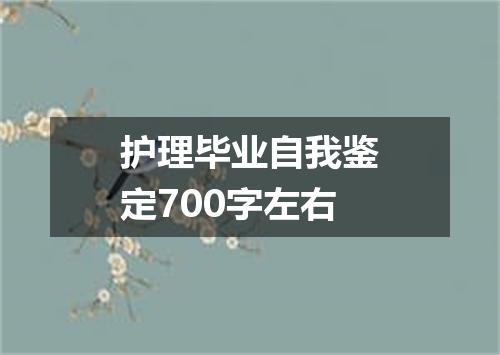 护理毕业自我鉴定700字左右