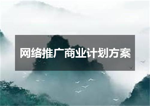 网络推广商业计划方案