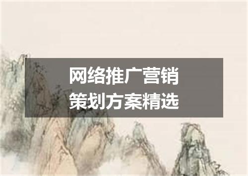 网络推广营销策划方案精选