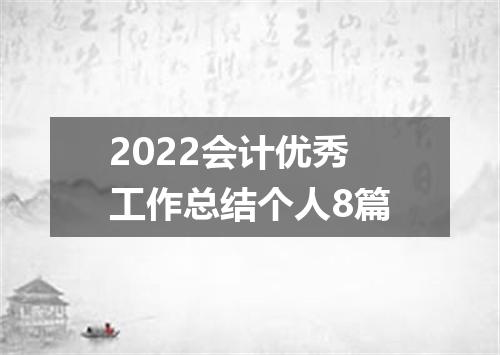 2022会计优秀工作总结个人8篇