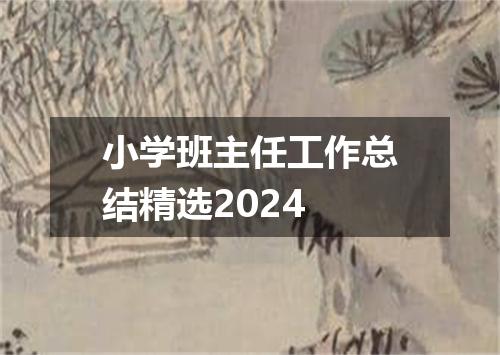 小学班主任工作总结精选2024