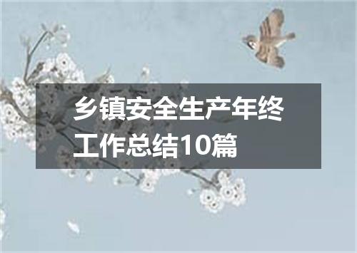 乡镇安全生产年终工作总结10篇