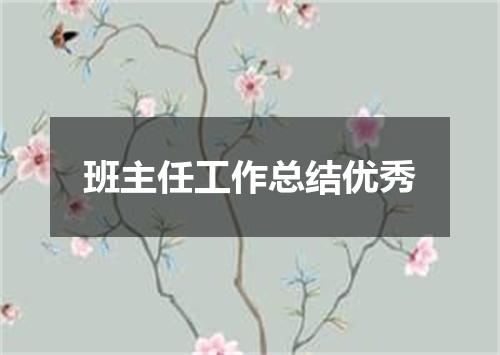 班主任工作总结优秀