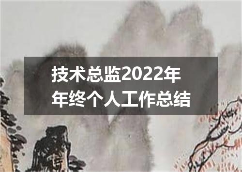 技术总监2022年年终个人工作总结