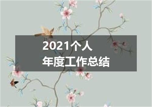 2021个人年度工作总结