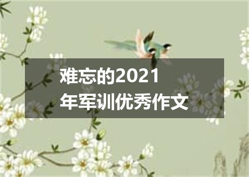 难忘的2021年军训优秀作文