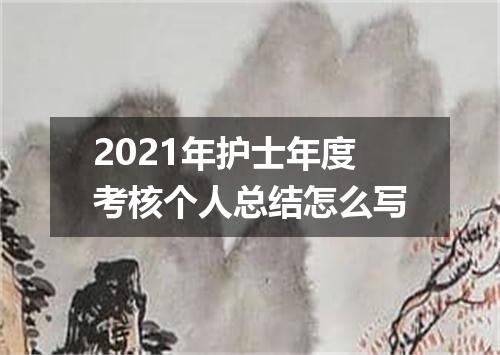 2021年护士年度考核个人总结怎么写