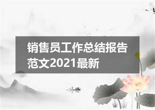 销售员工作总结报告范文2021最新