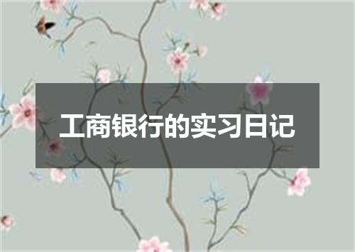工商银行的实习日记