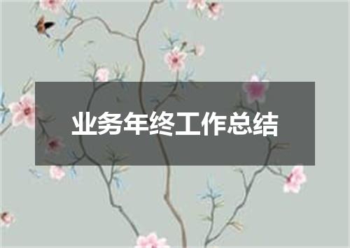 业务年终工作总结