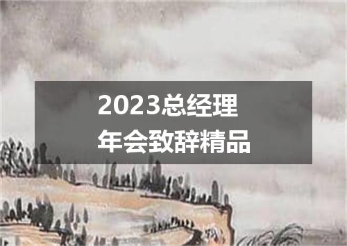 2023总经理年会致辞精品