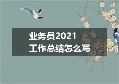 业务员2021工作总结怎么写