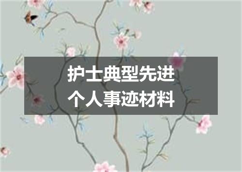 护士典型先进个人事迹材料