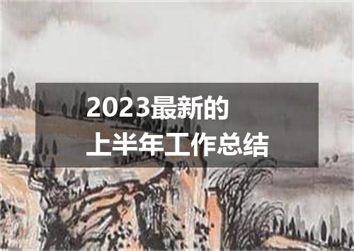 2023最新的上半年工作总结