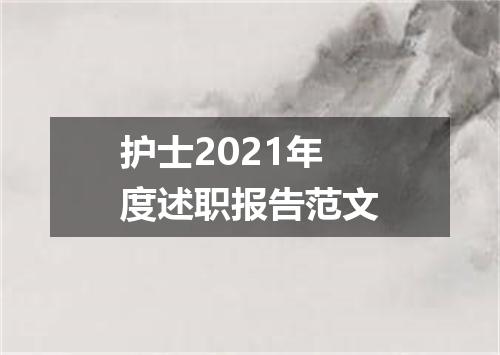 护士2021年度述职报告范文