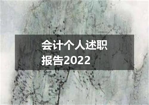 会计个人述职报告2022