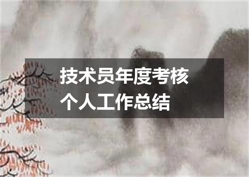 技术员年度考核个人工作总结
