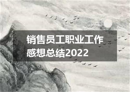 销售员工职业工作感想总结2022