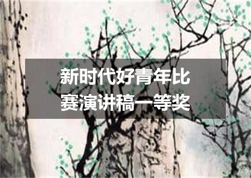 新时代好青年比赛演讲稿一等奖