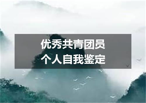 优秀共青团员个人自我鉴定
