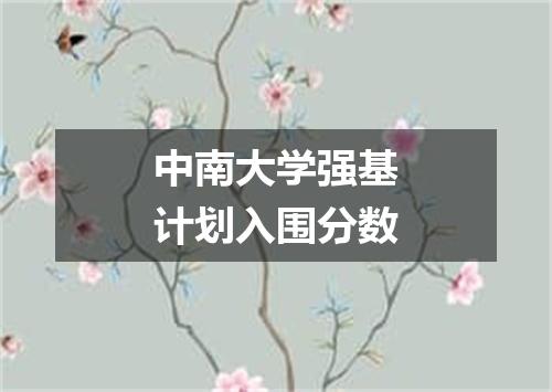 中南大学强基计划入围分数