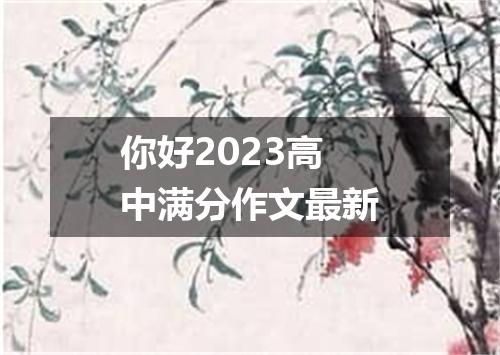 你好2023高中满分作文最新