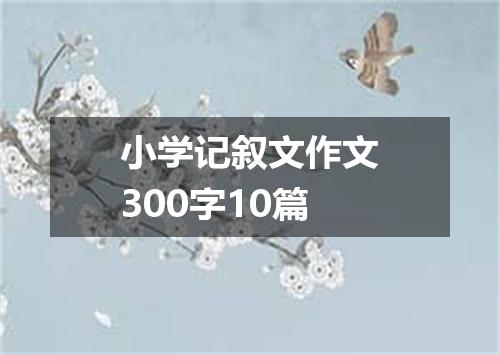小学记叙文作文300字10篇