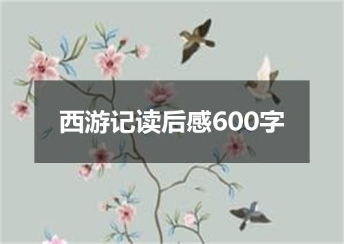 西游记读后感600字