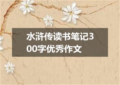 水浒传读书笔记300字优秀作文